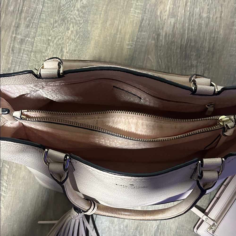 Kate Spade Blush Pebbled Tote and Wallet - Picture 2 of 7